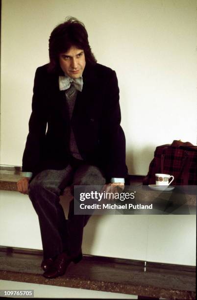 Singer-songwriter Ray Davies of the Kinks, at a record company office in London, England, 11th April 1975.