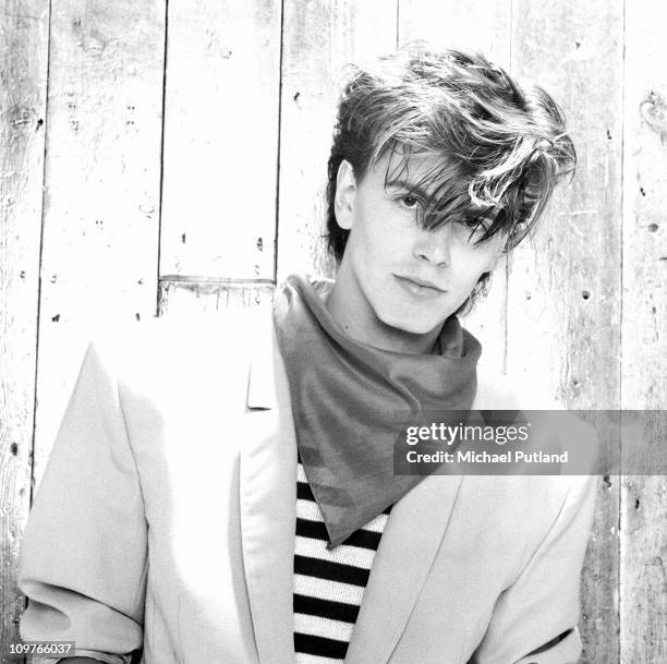 Portrait of Duran Duran bassist John Taylor in London, England in 1981.