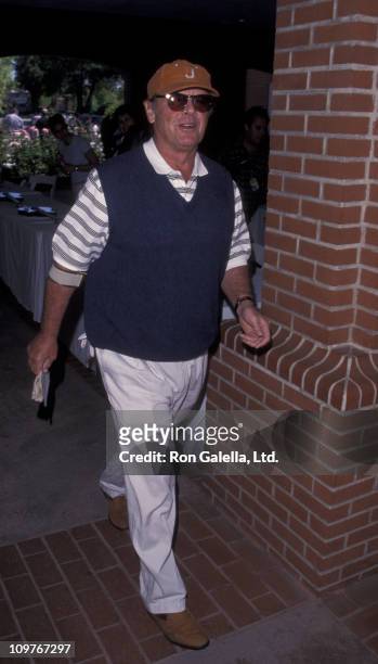 Actor Jack Nicholson attends Casey Lee Ball Classic Charity Golf Tournament on May 17, 1999 at Sherwood Country Club in Thousand Oaks, California.
