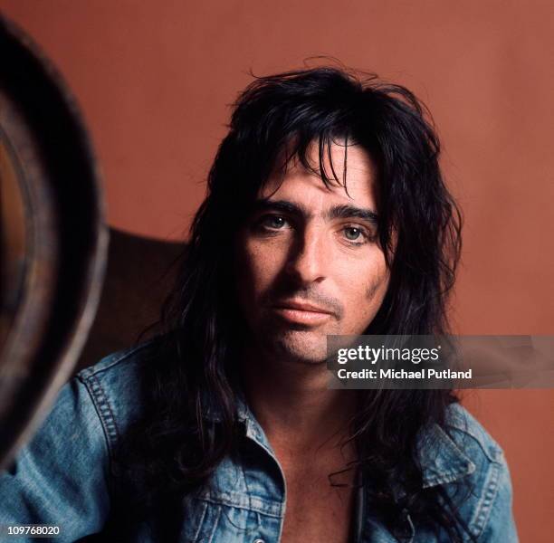 Portrait of American rock singer Alice Cooper in London, England in March 1974.