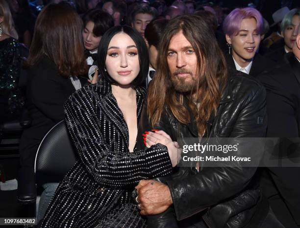 Noah Cyrus and Billy Ray Cyrus during the 61st Annual GRAMMY Awards at Staples Center on February 10, 2019 in Los Angeles, California.