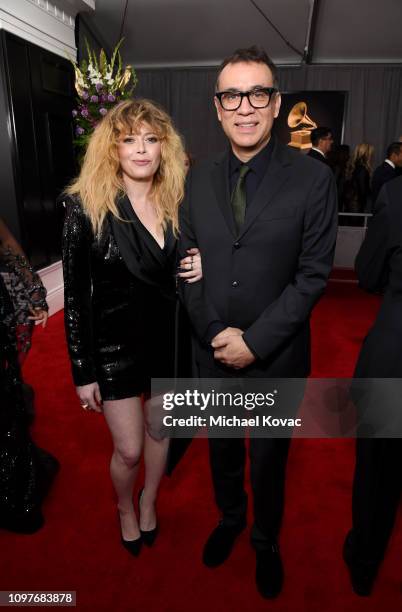 Natasha Lyonne and Fred Armisen attend the 61st Annual GRAMMY Awards at Staples Center on February 10, 2019 in Los Angeles, California.