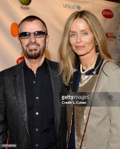 Ringo Starr and Barbara Bach during The Concert for Bangladesh Revisted with George Harrison and Friends Documentary Gala - Red Carpet at Warner...