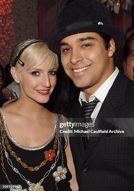 Ashlee Simpson and Wilmer Valderrama Exclusive during Ashlee Simpson's CD Release Party at O Bar in Hollywood, California, United States.