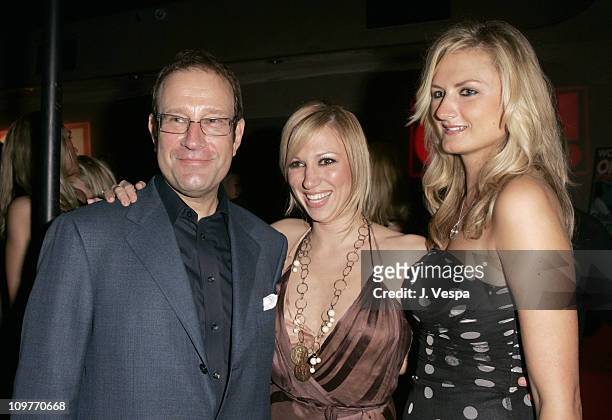Richard Desmond, Deborah Gibson and Sarah Ivens during Ok! Magazine US Debut Launch Party at LAX in Los Angeles, California, United States.