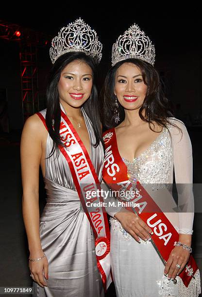 Angeline Wu and Tram Ho during ImaginAsian TV and AFI Fest Sway Celebration - Red Carpet Arrivals at Rooftop Village - Arclight Theater in Hollywood,...