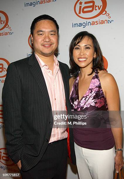 Quan Phung and Susan Hirasuna during ImaginAsian TV and AFI Fest Sway Celebration - Red Carpet Arrivals at Rooftop Village - Arclight Theater in...