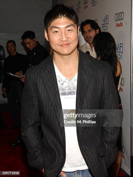 Brian Tee during ImaginAsian TV and AFI Fest Sway Celebration - Red Carpet Arrivals at Rooftop Village - Arclight Theater in Hollywood, CA, United...