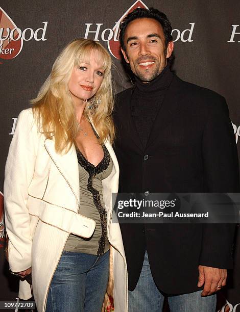 Francisco Quinn and wife during Hollywoodpoker.com 1st Anniversary Party - Arrivals at Montmartre Lounge in Hollywood, California, United States.