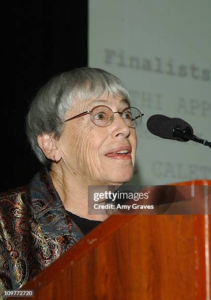 Ursula K. Le Guin, recipient of the Literary Award for Children's Literature