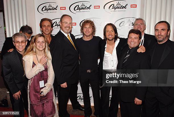 Mike Dungan , Dierks Bentley and Keith Urban with guests