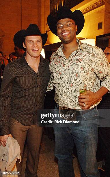 Lane Turner and Cowboy Troy during The 39th Annual CMA Awards - Warner Bros. After Party at Metrazur in New York, New York, United States.