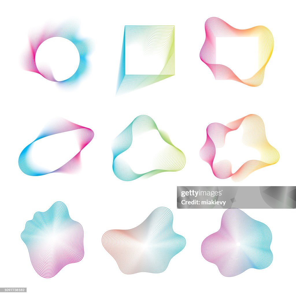 Moderne gradient abstrakte Elemente set