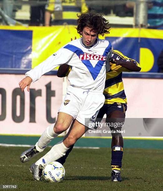 Pirlo of Brescia in action during the SERIE A 19th Round League match between Parma and Brescia, played at the Ennio Tardini Stadium, Parma. Massimo...