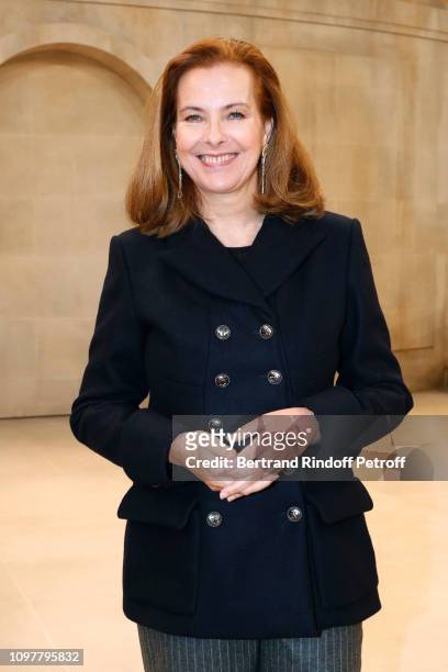 Actress Carole Bouquet attends the Chanel Haute Couture Spring Summer 2019 show as part of Paris Fashion Week on January 22, 2019 in Paris, France.