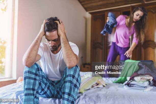 couple in relationship problems - woman collapsing stock pictures, royalty-free photos & images