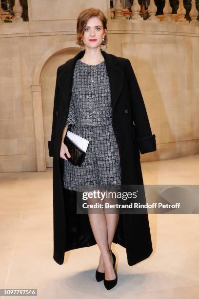 Actress Liv Lisa Fries attends the Chanel Haute Couture Spring Summer 2019 show as part of Paris Fashion Week on January 22, 2019 in Paris, France.