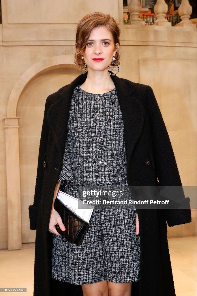Actress Liv Lisa Fries attends the Chanel Haute Couture Spring Summer ...
