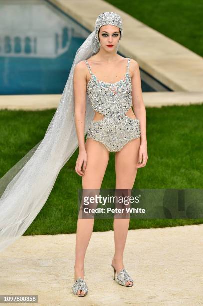 Vittoria Ceretti walks the runway during the Chanel Spring Summer 2019 show as part of Paris Fashion Week on January 22, 2019 in Paris, France.