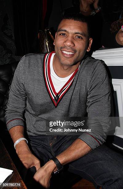 Retired NBA player/ New York Knicks Assistant General Manager Allan Houston attends the House Of Hype Launch Party at House Of Hype on March 3, 2011...