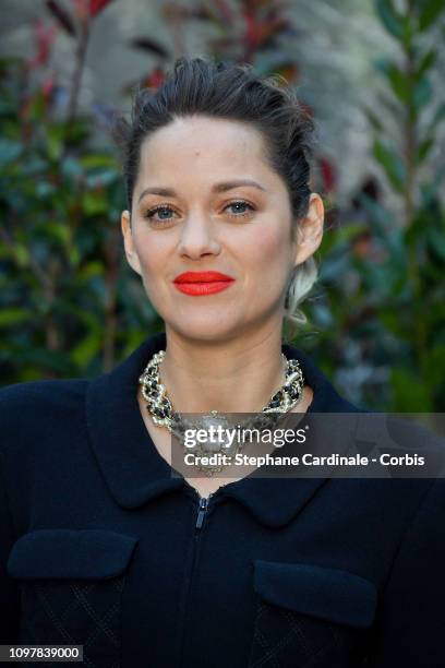 Marion Cotillard attends the Chanel Haute Couture Spring Summer 2019 show as part of Paris Fashion Week on January 22, 2019 in Paris, France.
