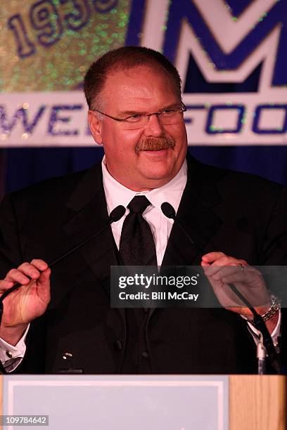 Andy Reid Philadelphia Eagles Head Coach and Winner of the 22nd Annual Earle "Greasy" Neale Award Winner for Professional Coach of the Year attends...