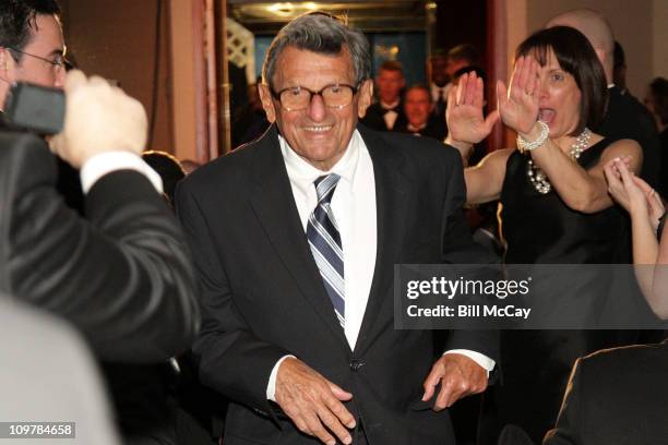 Joe Paterno, Head Football Coach for Penn State University attends the 74th Annual Maxwell Football Club Awards Banquet at Harrah's Resort March 4,...