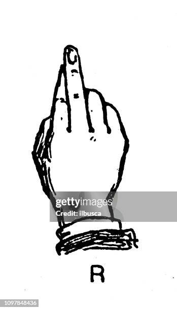 Letter R Sign Language Poster 357 R In Sign Language Stock Photos, High-Res Pictures, and Images ...
