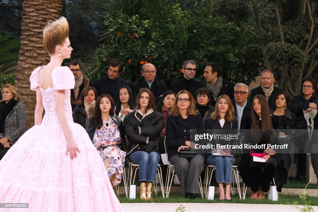 Chanel : Front Row - Paris Fashion Week - Haute Couture Spring Summer 2019