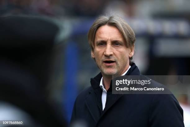 Davide Nicola, head coach of Udinese Calcio, looks on before the Serie A football match between Torino FC and Udinese Calcio. Torino Fc wins 1-0 over...