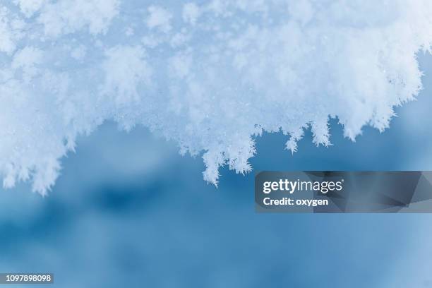 winter landscape with snow background - ice texture foto e immagini stock