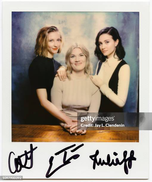 Actresses Caitlin Gerard, director Emma Tammi, and Julia Goldani Telles, from 'The Wind' are photographed for Los Angeles Times on September 9, 2018...