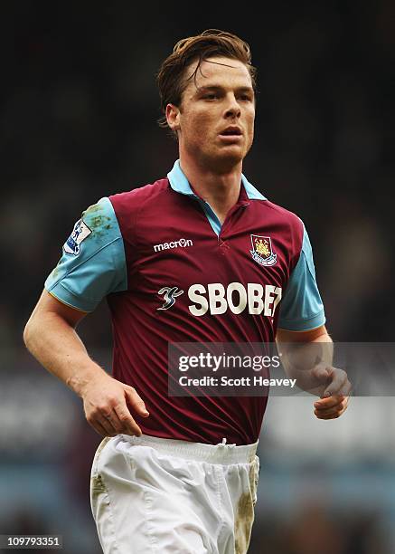 Scott Parker of West Ham United is seen during the Barclays Premier League match between West Ham United and Stoke City at the Boleyn Ground on March...