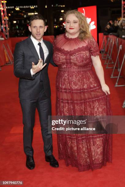 February 2019, Berlin: , Berlin: 69th Berlinale: The actors Jamie Bell and Danielle Macdonald come to the premiere of the film "Skin". The film from...