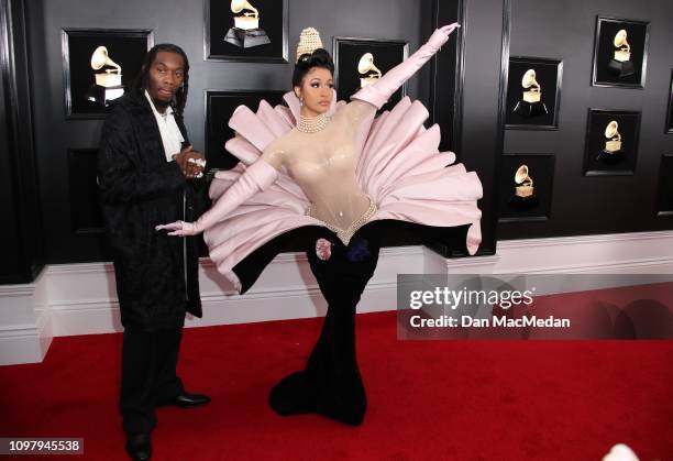 Offset and Cardi B attend the 61st Annual GRAMMY Awards at Staples Center on February 10, 2019 in Los Angeles, California.