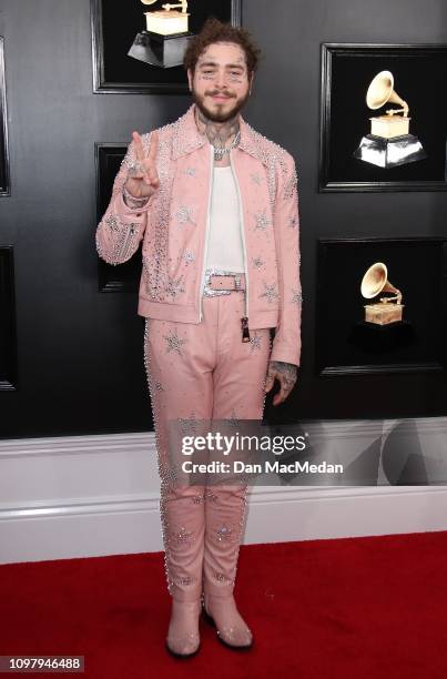 Post Malone attends the 61st Annual GRAMMY Awards at Staples Center on February 10, 2019 in Los Angeles, California.