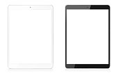 Modern Digital Tablets Isolated with Clipping Path for Screens