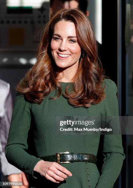 Catherine, Duchess of Cambridge visits Family Action to launch a new national support line on January 22, 2019 in Lewisham, England. Family Action,...