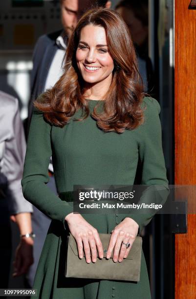 Catherine, Duchess of Cambridge visits Family Action to launch a new national support line on January 22, 2019 in Lewisham, England. Family Action,...