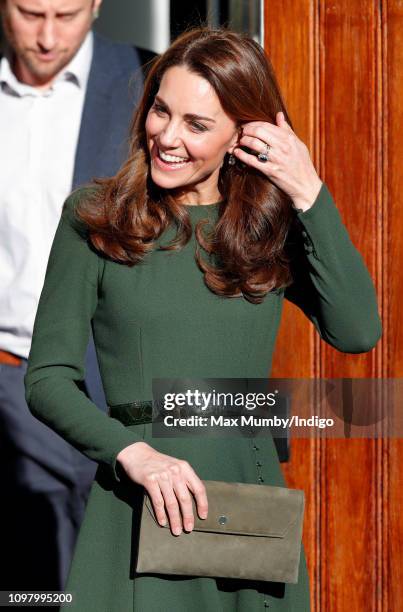 Catherine, Duchess of Cambridge visits Family Action to launch a new national support line on January 22, 2019 in Lewisham, England. Family Action,...