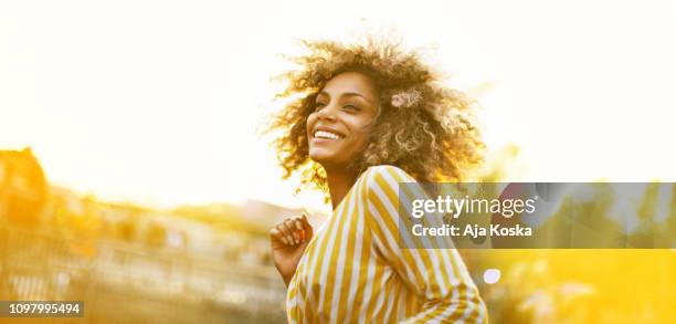 summer vibes. - woman at festival stock pictures, royalty-free photos & images