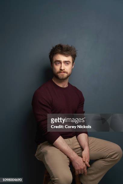 Daniel Radcliffe of TBS's "Miracle Workers" poses for a portrait during the 2019 Winter TCA at The Langham Huntington, Pasadena on February 11, 2019...