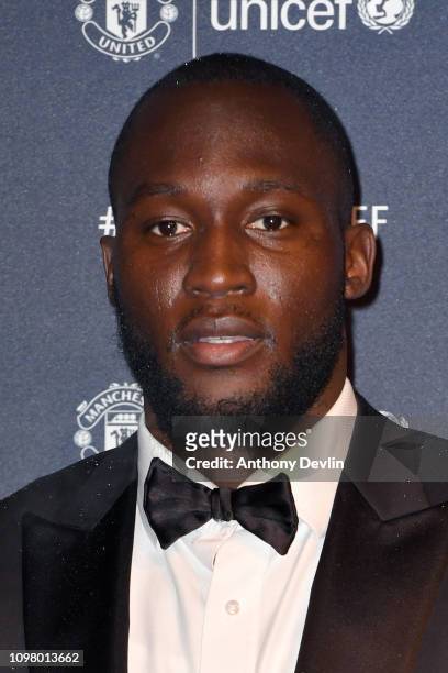Romelu Lukaku attends the United for Unicef Gala Dinner at Old Trafford on January 22, 2019 in Manchester, England.
