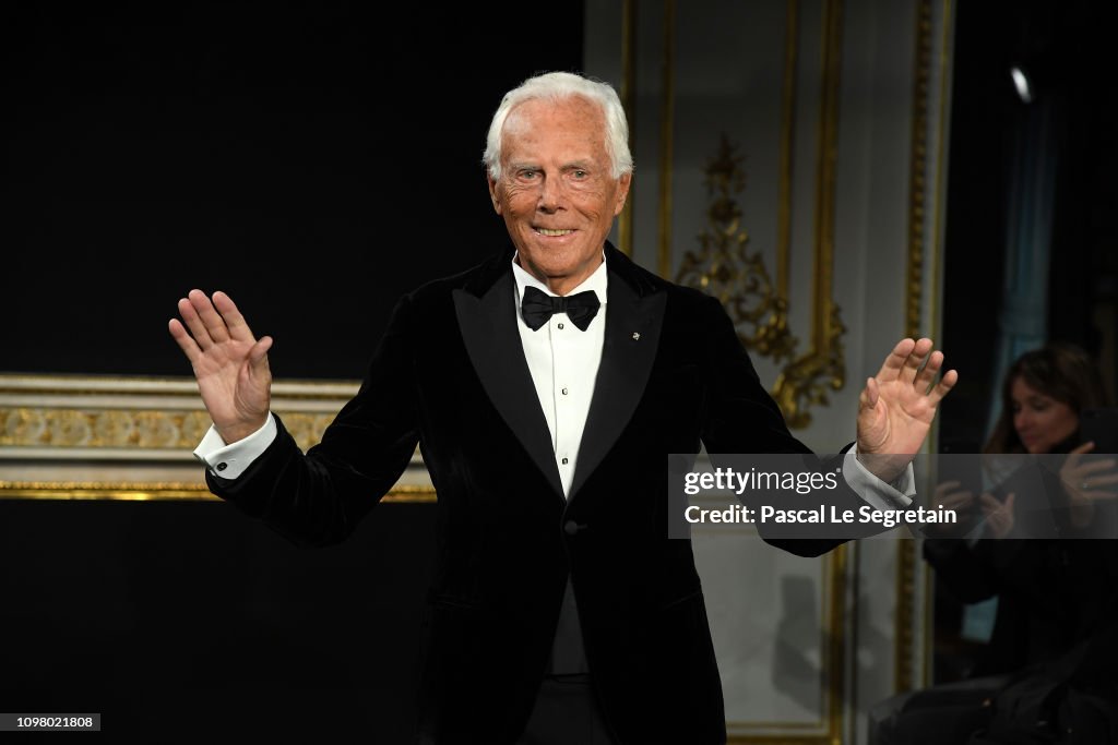 Giorgio Armani Prive : Runway - Paris Fashion Week - Haute Couture Spring Summer 2019