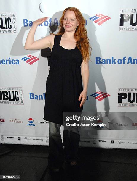 Lauren Ambrose during Opening Night of Shakespeare in the Park 2007 Production of "Romeo and Juliet" - After Party Arrivals at Delacorte Theater in...