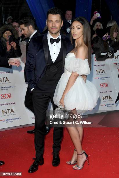 Mark Wright and Michelle Keegan attends the National Television Awards held at the O2 Arena on January 22, 2019 in London, England.