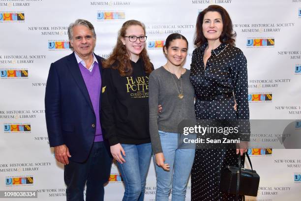 Joe DiMenna, Margot Lymbery, Claire DiMenna and Diana DiMenna attend DiMenna Children's History Museum Family Benefit 2019 at New York Historical...