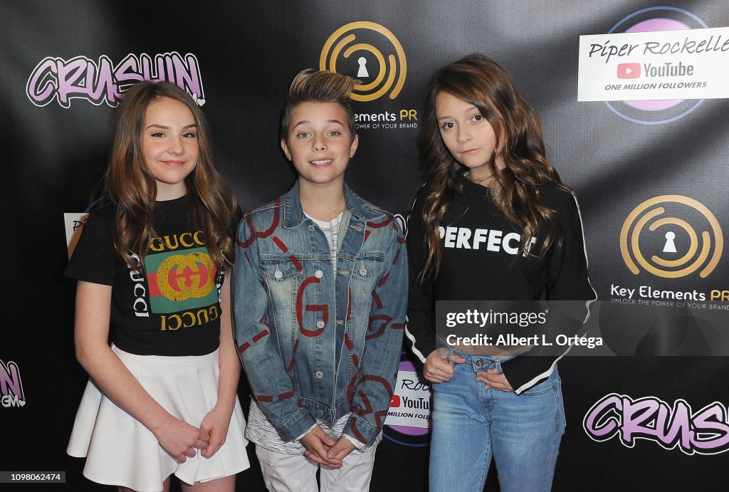 Gavin Magnus Video Release For "Crushin" And Celebration Of 1 Million YouTube Followers For Piper Rockelle