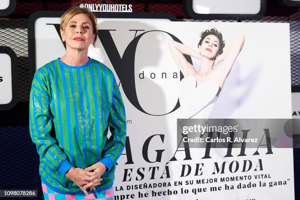 Designer Agatha Ruiz de la Prada attends 'Yo Dona' - Mercedes Benz Fashion Week Madrid Autumn/Winter 2019-20 party at the Only You Hotel on January...