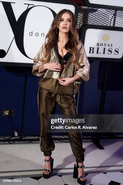 Actress Ana Mena attends 'Yo Dona' - Mercedes Benz Fashion Week Madrid Autumn/Winter 2019-20 party at the Only You Hotel on January 22, 2019 in...